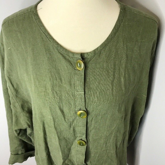 Flax by Jeanne Engelhart Linen Blouse - Picture 6 of 8